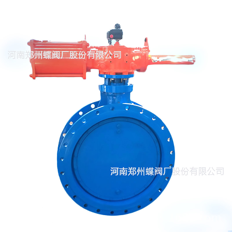鄭州91香蕉视频現貨化工用氣動（dòng）雙法蘭91香蕉视频2D641X-10